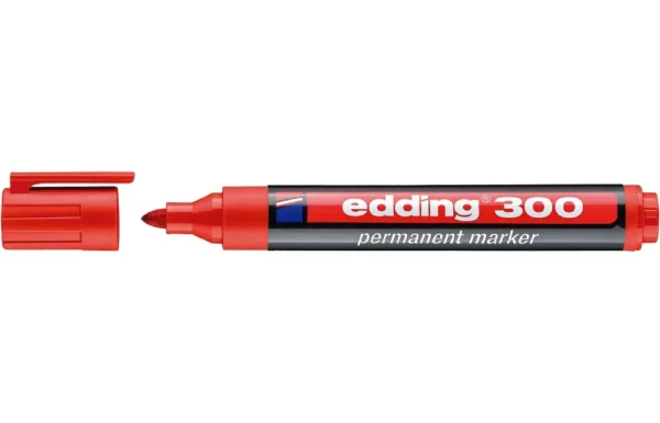 MARCADOR PERMANENTE EDDING 300 (02) ROJO