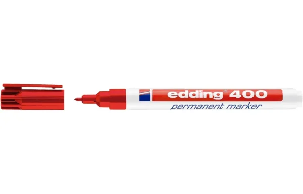 MARCADOR PERMANENTE EDDING 400 (02) ROJO