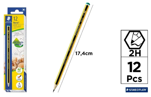 LÁPIZ NORIS VERDE (2H4) STAEDTLER 120-4