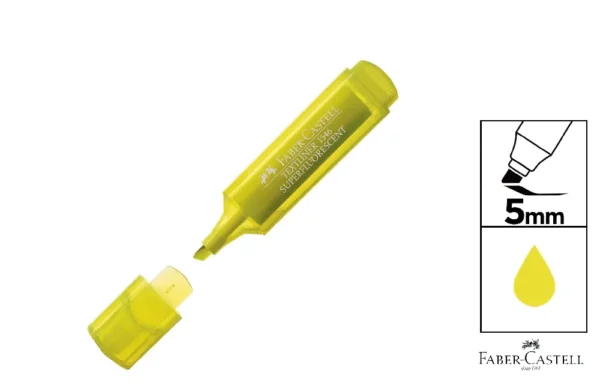 MARCADOR FLUO TEXTLINER 46 AMARILLO FABE