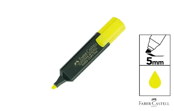 MARCADOR FLUORESCENTE AMARILLO FABER CAS