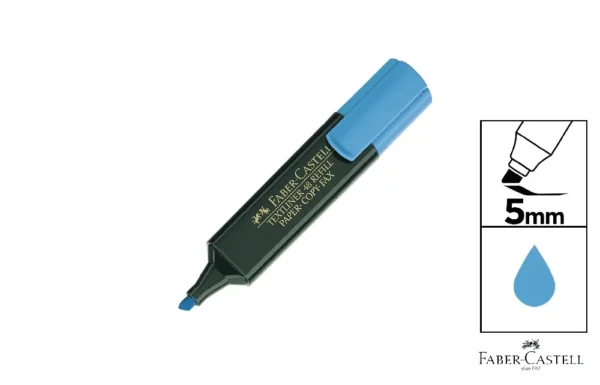 MARCADOR FLUORESCENTE AZUL 154851 FABER