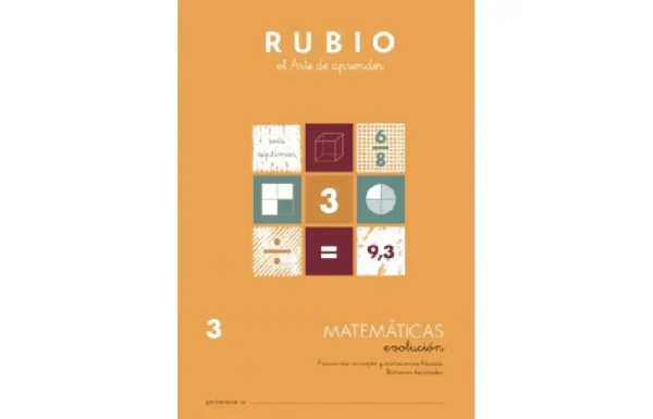 CUADERNO MATEMÁTICAS EVOLUCIÓN ME3 RUBIO