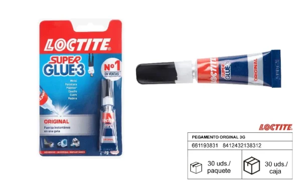 PEGAMENTO ORIGINAL 3 g 2640968 LOCTITE H