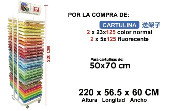 EXPOSITOR CARTULINA 7.000 Uds. 5 x 250,23 x 250,50