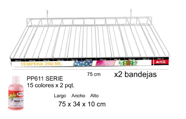 BANDEJA TÉMPERA 250 ml