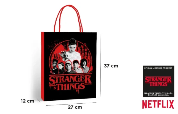 BOLSA DE PAPEL STRANGER THINGS.