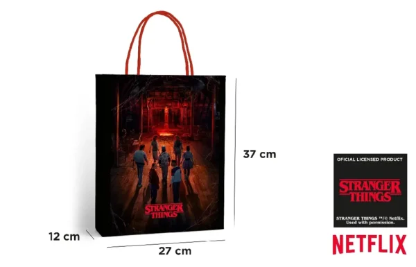 BOLSA DE PAPEL STRANGER THINGS.