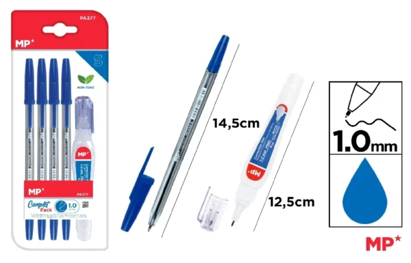 SET DE ESCRITURA (BOLÍGRAFO + CORRECTOR)