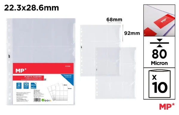 FUNDAS 9 DEPARTAMENTOS 80 MICRAS 10U CRI