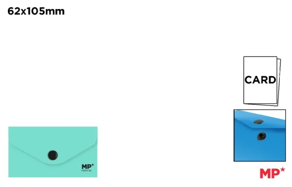 CARPETA SOBRE CIERRE BOTÓN 105 x 62 mm T