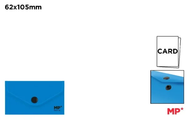 CARPETA SOBRE CIERRE BOTÓN 105 x 62 mm A