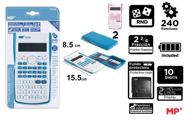 CALCULADORA CIENTÍFICA DE COLORES.