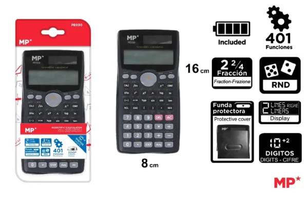 CALCULADORA CIENTÍFICA NEGRO.