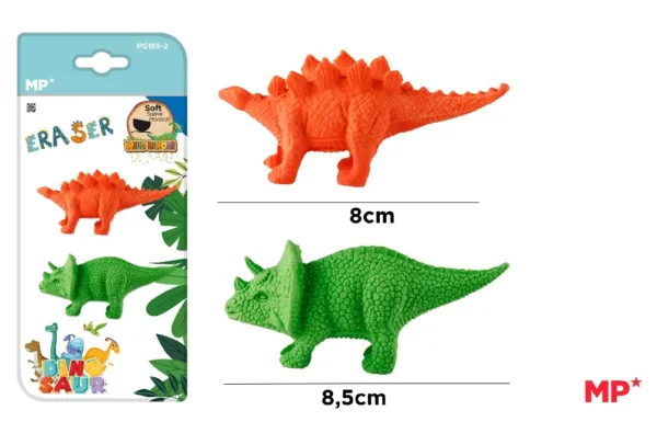 BORRADOR DE COLOR DINOSAURIO 2 Uds..