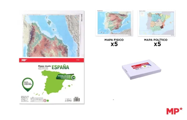 MAPAS MUDOS DE ESPAÑA.