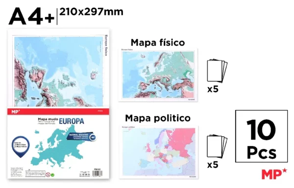 MAPAS MUDOS DE EUROPA.