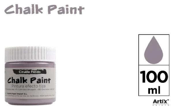 PINTURA EFECTO TIZA 100 ml CIRUELA PÁLID