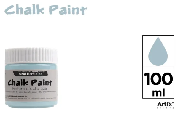 PINTURA EFECTO TIZA 100 ml AZUL HERÁLDIC