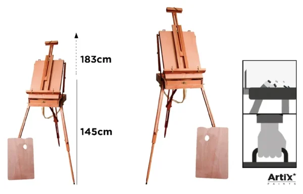 CABALLETE FRANCÉS CAJA 7 x 145 cm (183 c