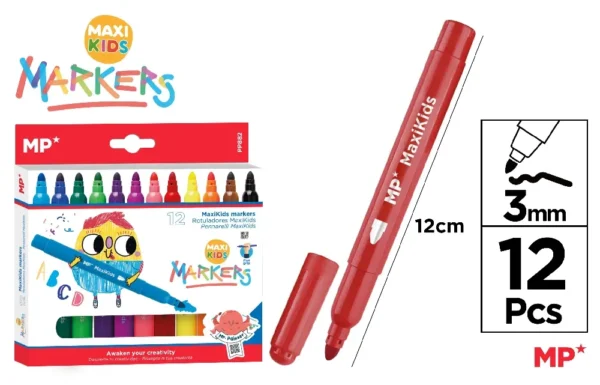 ROTULADORES MAXI KIDS 12 Uds..