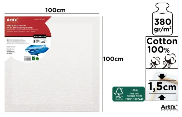 LIENZO 100 x 100 x 1.5 cm 380 g/m².