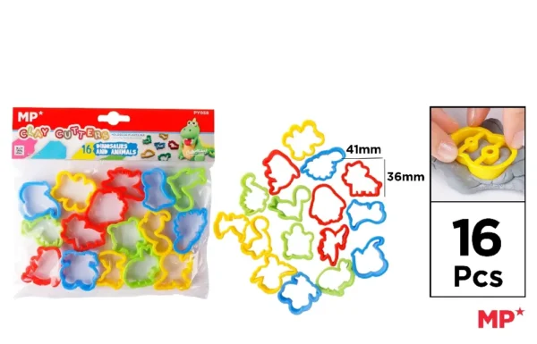 MOLDE DE PLASTILINA DINOSAURIO 8U.