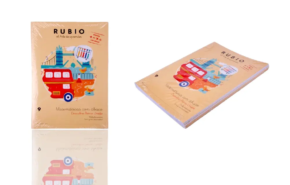 CUADERNO MATEMÁTICAS CON ÁBACO AB9 RUBIO