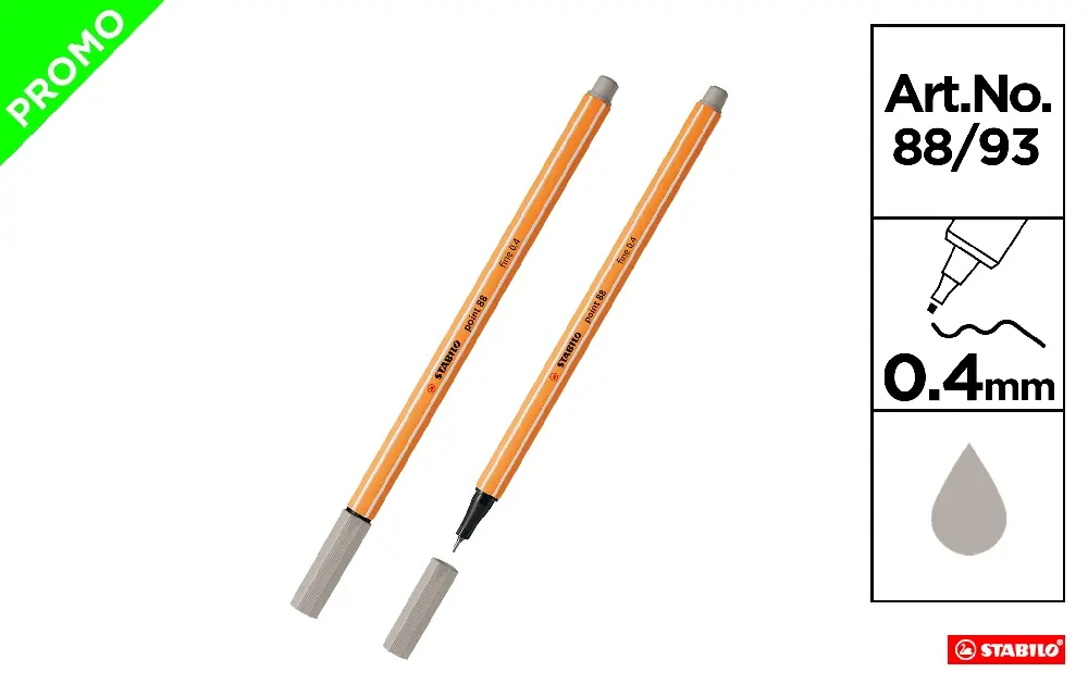 ROTULADOR PUNTA FINA POINT 88/93 STABILO