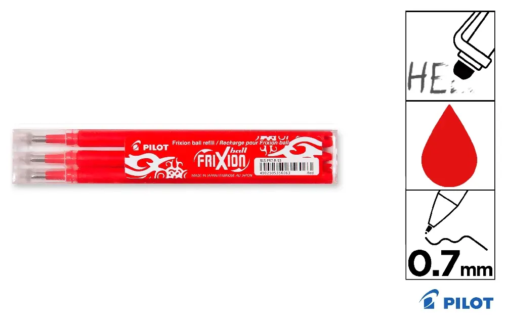 RECAMBIO FRIXION ROJO NRFXR (11) PILOT.