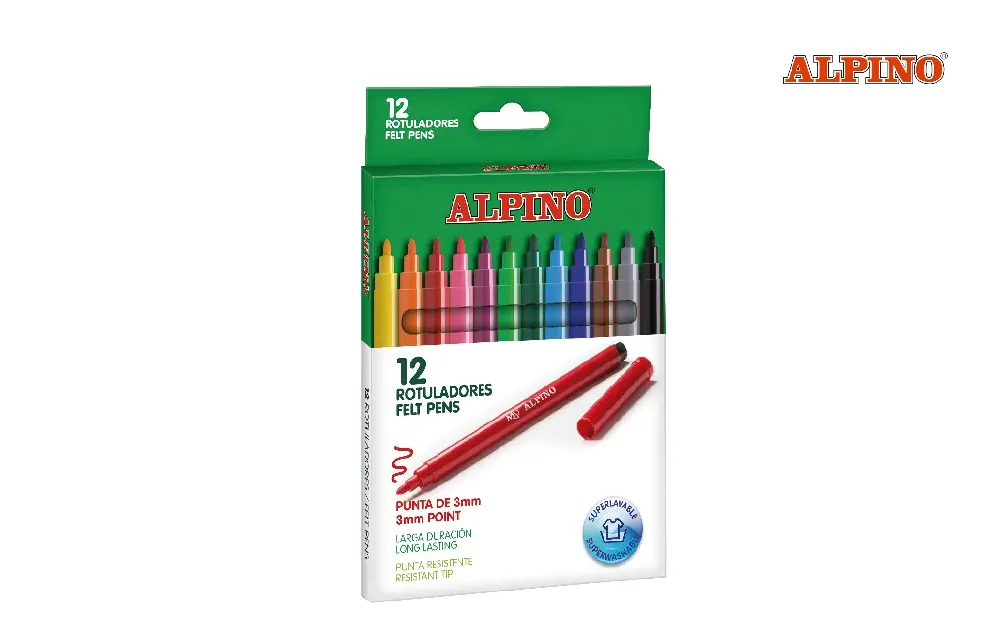 ROTULADOR 12Uds. STÁNDARD AR1002 ALPINO
