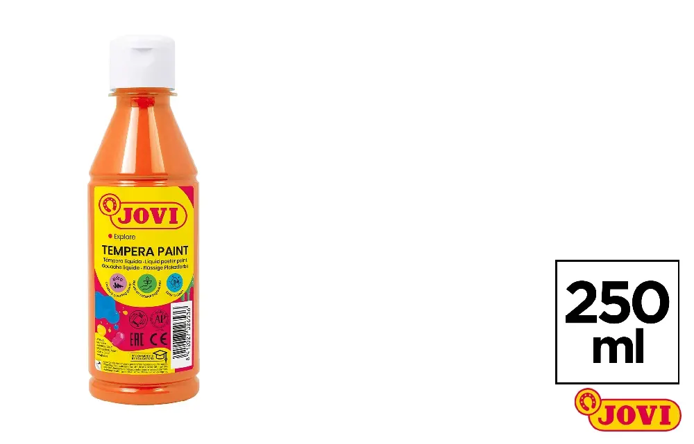 TÉMPERA LÍQUIDA 250 cc NARANJA JOVI