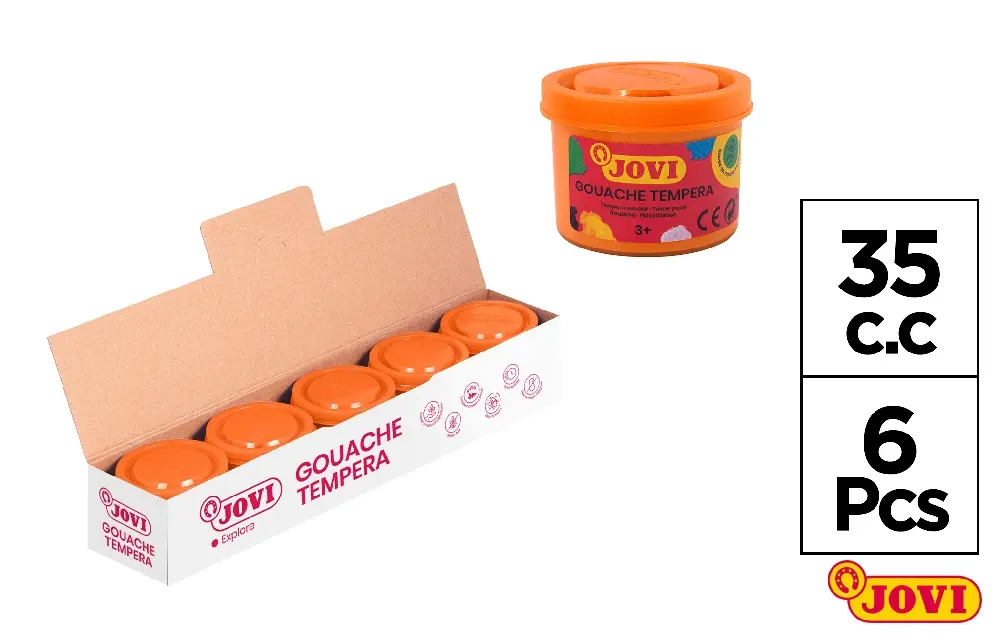 TÉMPERA 35 cc NARANJA JOVI