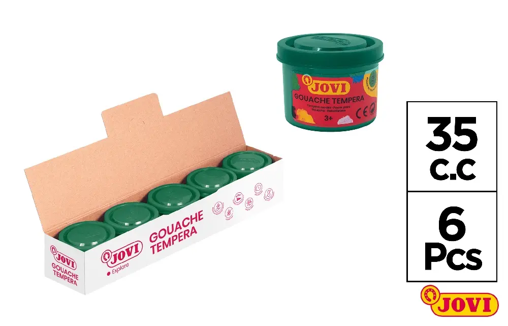 TÉMPERA 35 cc VERDE OSCURO JOVI