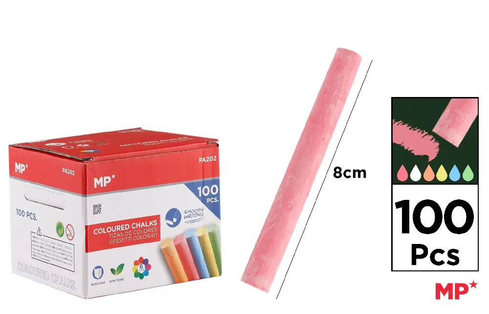 TIZAS COLORES CAJA 100 Uds..