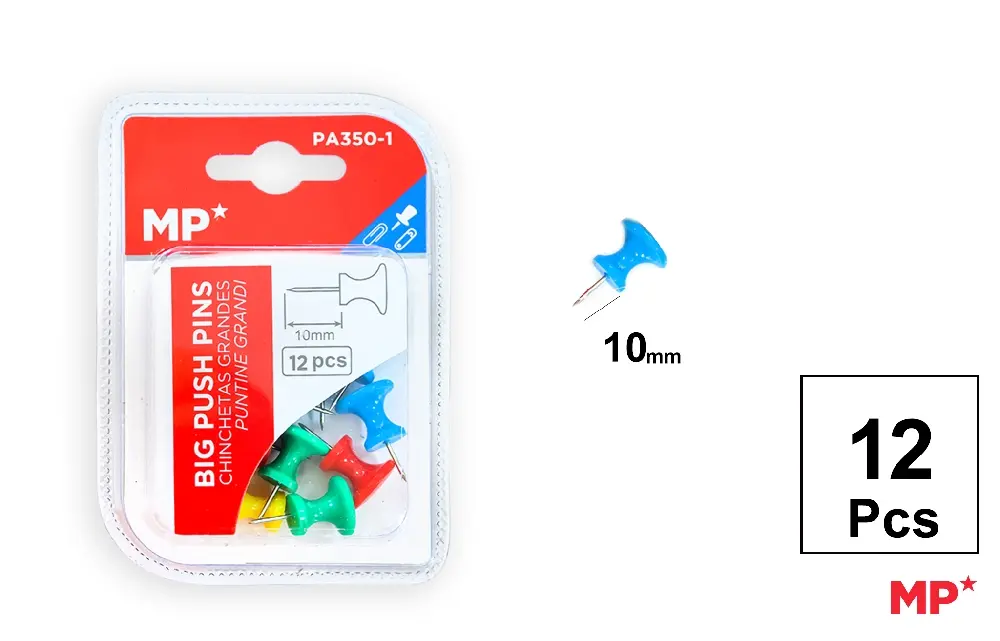 CHINCHETA GRANDE DE COLORES 12 Uds..