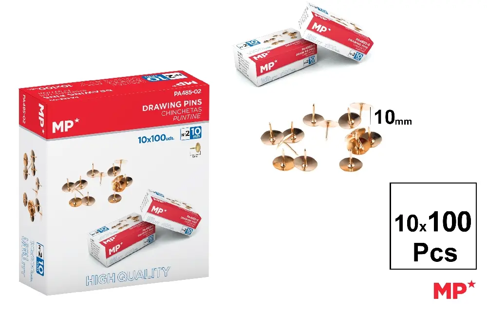 CHINCHETA DORADAS CAJA 100 Uds. x 10