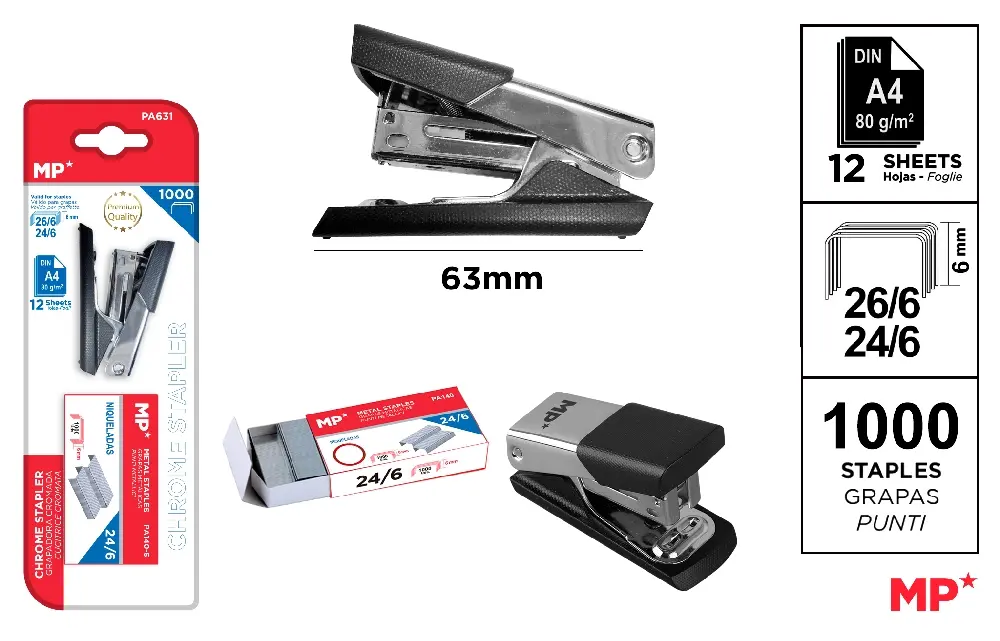 GRAPADORA METÁLICA PREMIUM 63 x 27 x 42