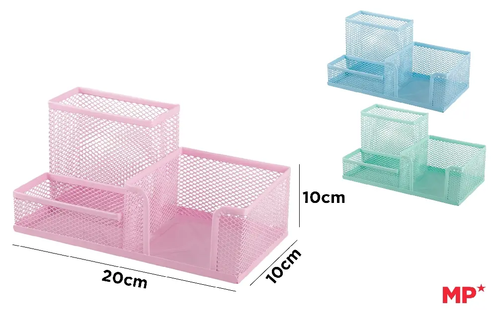 ORGANIZADOR SOBREMESA PASTEL 20 cm x 10
