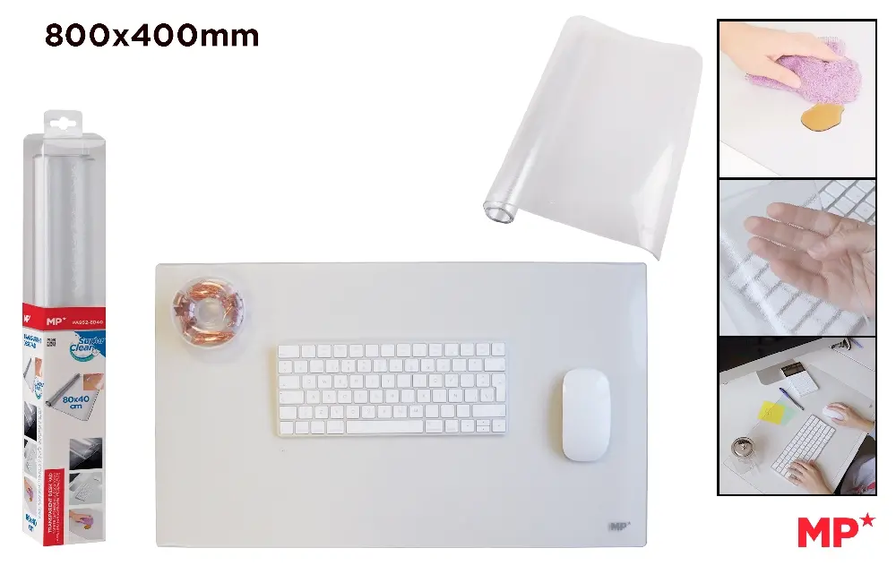 VADE SOBREMESA ESMERILADO 80 x 40 cm