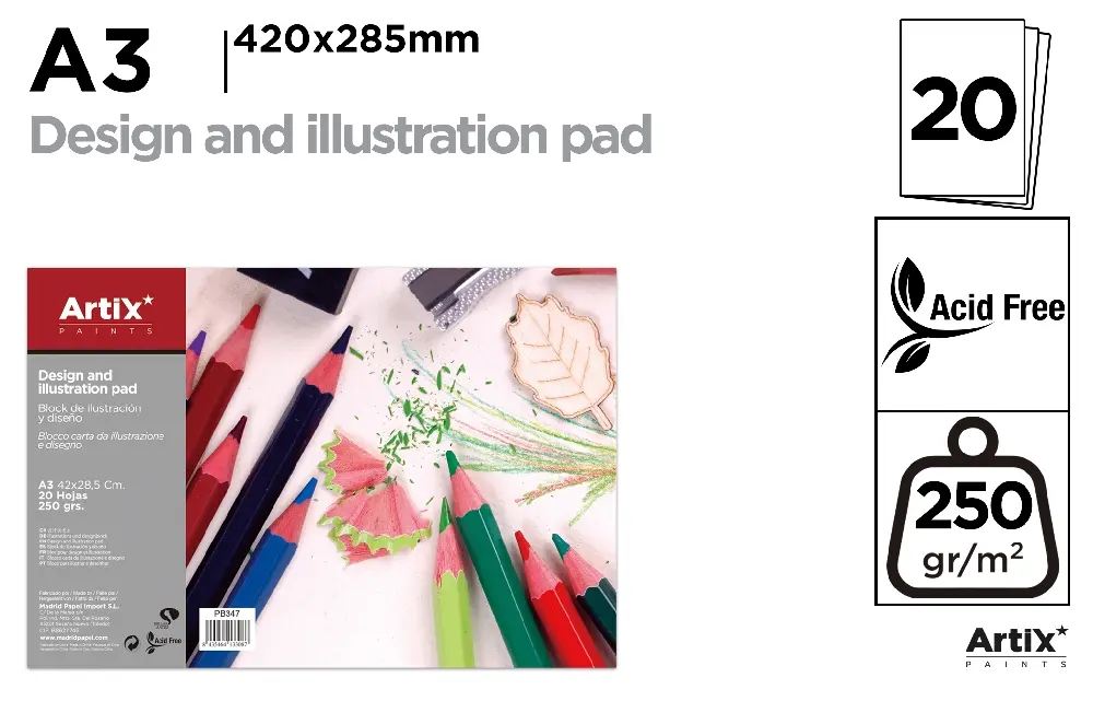 BLOCK DE ILUSTRACIÓN Y DISEÑO A3