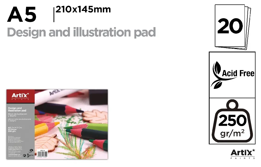 BLOCK DE ILUSTRACIÓN Y DISEÑO A5