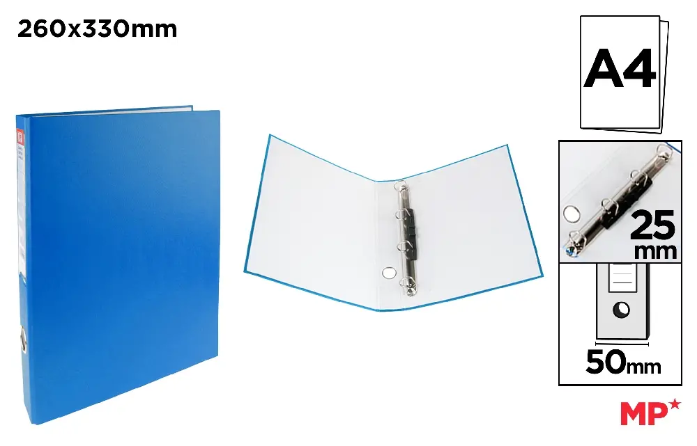 CARPETA Fº 4 ANILLAS LAVANDA.