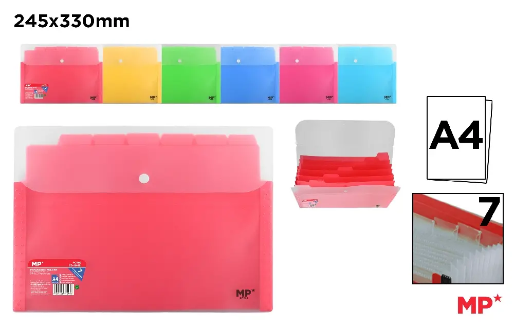 CARPETA CON FUELLE BOTÓN A4