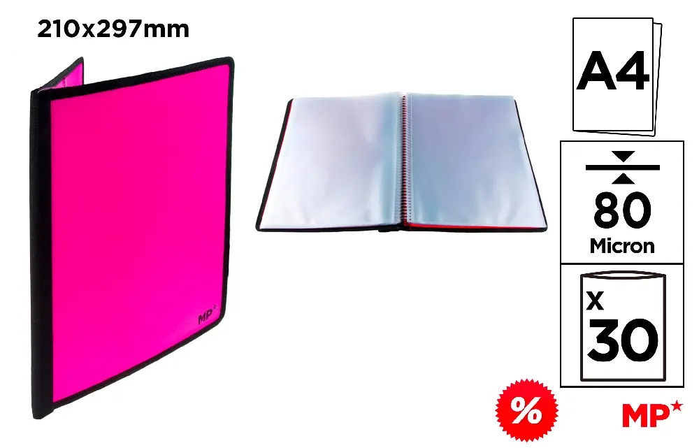 CARPETA 30 FUNDAS CON GOMAS.