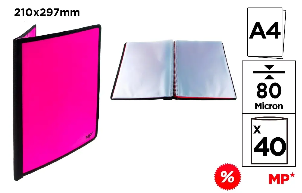 CARPETA 40 FUNDAS CON GOMAS.