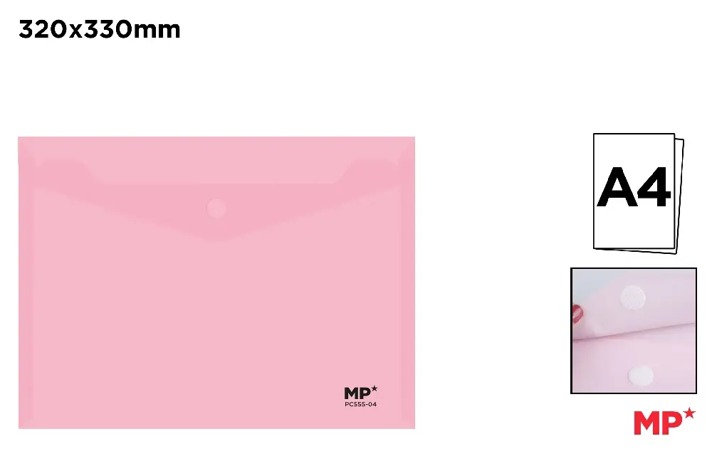 CARPETA SOBRE PLÁSTICO CIERRE RÁPIDO HOR