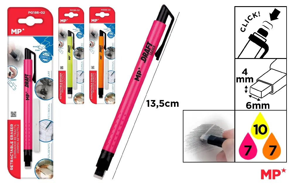 GOMA RETRÁCTIL DE PRECISIÓN FLUO.