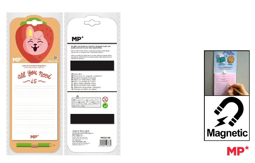 BLOCK DE NOTAS IMÁN CON LÁPIZ.