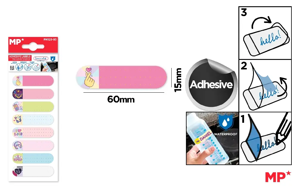 ETIQUETAS PLASTIFICADAS AUTOADHESIVAS.